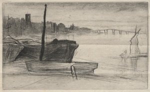 Pont et église de Chelsea, 1871 - James Abbott McNeill Whistler