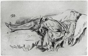 Enfant sur un canapé, XIXe siècle - James Abbott McNeill Whistler
