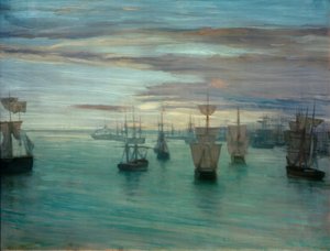 Crépuscule en couleur chair et vert : Valparaiso - James Abbott McNeill Whistler