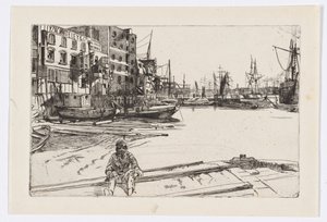 Eagle Wharf (Tyzac Whiteley and Co.) - James Abbott McNeill Whistler