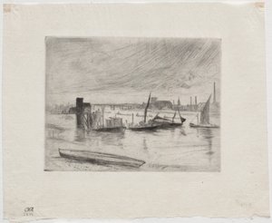 Tôt le matin, Battersea - James Abbott McNeill Whistler