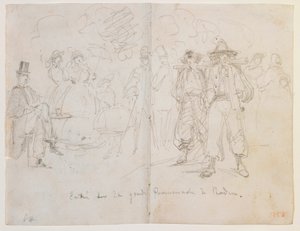 Entrée sur la Grande Promenade à Baden - James Abbott McNeill Whistler