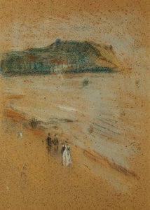 Figures sur une plage près des falaises, vers 1870-74 - James Abbott McNeill Whistler