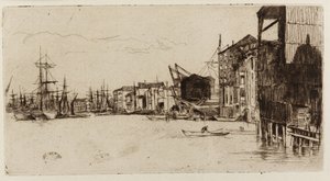 Quai du libre-échange, 1877 - James Abbott McNeill Whistler