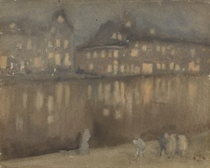 Grand Canal, Amsterdam, Nocturne, 1882 - James Abbott McNeill Whistler