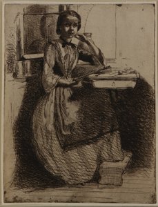 Gretchen à Heidelberg, 1858 - James Abbott McNeill Whistler