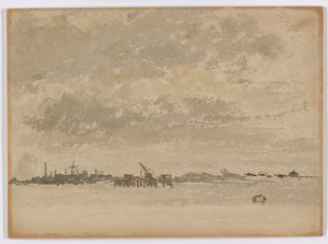 Gris et argent – Purfleet, 1881-1883 - James Abbott McNeill Whistler
