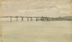 Gris et argent - Quai, Southend, 1882-1883 - James Abbott McNeill Whistler