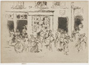 High Street, Bruxelles, 1887 - James Abbott McNeill Whistler