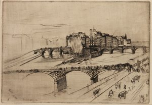 Île de la Cité, Paris, 1859 - James Abbott McNeill Whistler