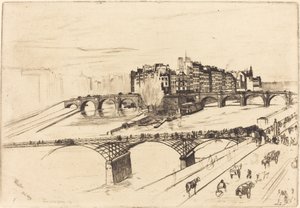 Île de la Cité, Paris, 1859 - James Abbott McNeill Whistler