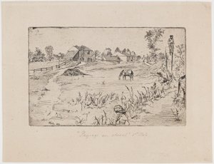 Paysage avec chevaux - James Abbott McNeill Whistler