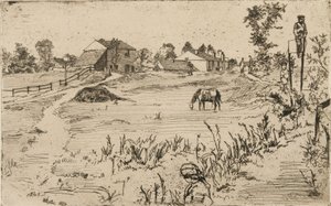 Paysage avec chevaux - James Abbott McNeill Whistler