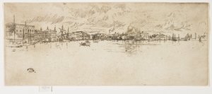 Long Venice de The Second Venice Set, 1879-1880 - James Abbott McNeill Whistler