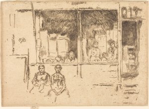 Boutique de melons, Hounsditch, vers 1886-1888 - James Abbott McNeill Whistler