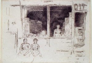 Boutique de melons, Houndsditch - James Abbott McNeill Whistler
