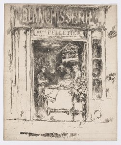 Mme Pelletier, Blanchisserie, Paris, vers 1892-93 - James Abbott McNeill Whistler
