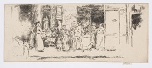 Kiosque à journaux, Rue de Seine, vers 1892-93 - James Abbott McNeill Whistler