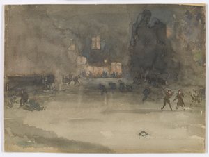 Nocturne : Amsterdam en hiver, 1882 - James Abbott McNeill Whistler