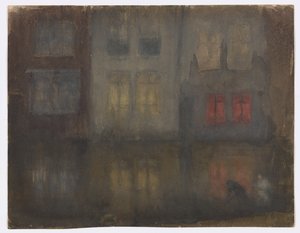 Nocturne : Noir et Rouge – Canal arrière, Hollande - James Abbott McNeill Whistler