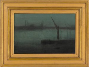 Nocturne : Bleu et Argent--Battersea Reach - James Abbott McNeill Whistler
