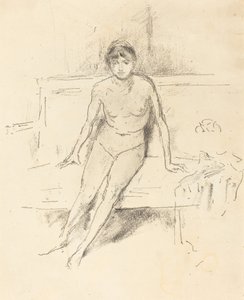 Modèle nu sur un canapé Empire, 1893 - James Abbott McNeill Whistler