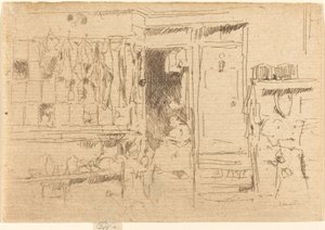 Boutique de vieux vêtements, No.I, c. 1884-1886 - James Abbott McNeill Whistler