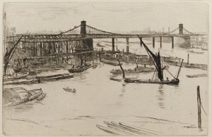 Vieux pont de Hungerford - James Abbott McNeill Whistler