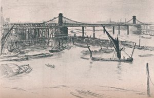 Ancien pont Hungerford, 1861, 1903 - James Abbott McNeill Whistler