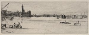 Vieux pont de Westminster, 1859 - James Abbott McNeill Whistler