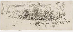 Panthéon, Jardins du Luxembourg, c.1892-93 - James Abbott McNeill Whistler