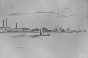 Usine de bougies Prices, vers 1875 - James Abbott McNeill Whistler
