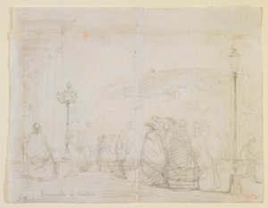 Promenade à Baden, 1858 - James Abbott McNeill Whistler
