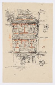Maison rouge, Paimpol - James Abbott McNeill Whistler