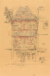 Maison rouge, Paimpol, 1893 - James Abbott McNeill Whistler