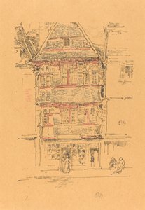 Maison rouge, Paimpol, 1893 - James Abbott McNeill Whistler
