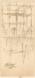 Échafaudage du Savoy, vers 1887 - James Abbott McNeill Whistler