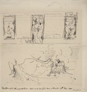 Esquisse de la Chambre du Paon, 1898 - James Abbott McNeill Whistler