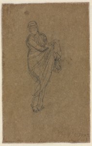 Femme debout tenant sa robe (verso), vers 1872 - James Abbott McNeill Whistler