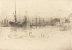 Bateaux à vapeur au large de la Tour, 1875 - James Abbott McNeill Whistler