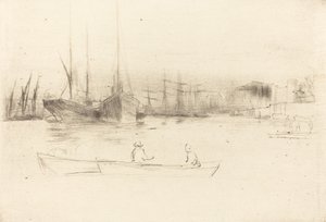 Bateaux à vapeur au large de la Tour, 1875 - James Abbott McNeill Whistler