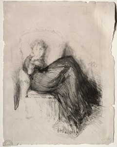 Étude - Maude assise, 1878