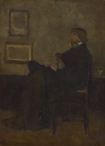 Étude pour Arrangement en gris et noir, n° 2 : Thomas Carlyle, 1872-73 - James Abbott McNeill Whistler