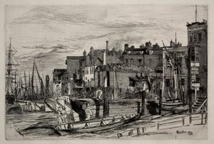 Police de la Tamise, 1859 - James Abbott McNeill Whistler