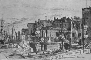 Police de la Tamise anciennement appelée Wapping Wharf, 1859, 1903 - James Abbott McNeill Whistler