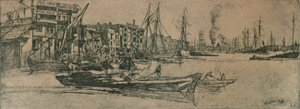 Entrepôts de la Tamise, 1859, 1904 - James Abbott McNeill Whistler