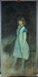La fille bleue : Portrait de Connie Gilchrist (1865-1946), c.1879 - James Abbott McNeill Whistler