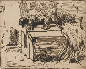 Le chien sur le chenil - James Abbott McNeill Whistler