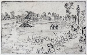 Le Paysage avec le cheval - James Abbott McNeill Whistler