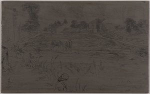 Le paysage avec le cheval, 1859 - James Abbott McNeill Whistler